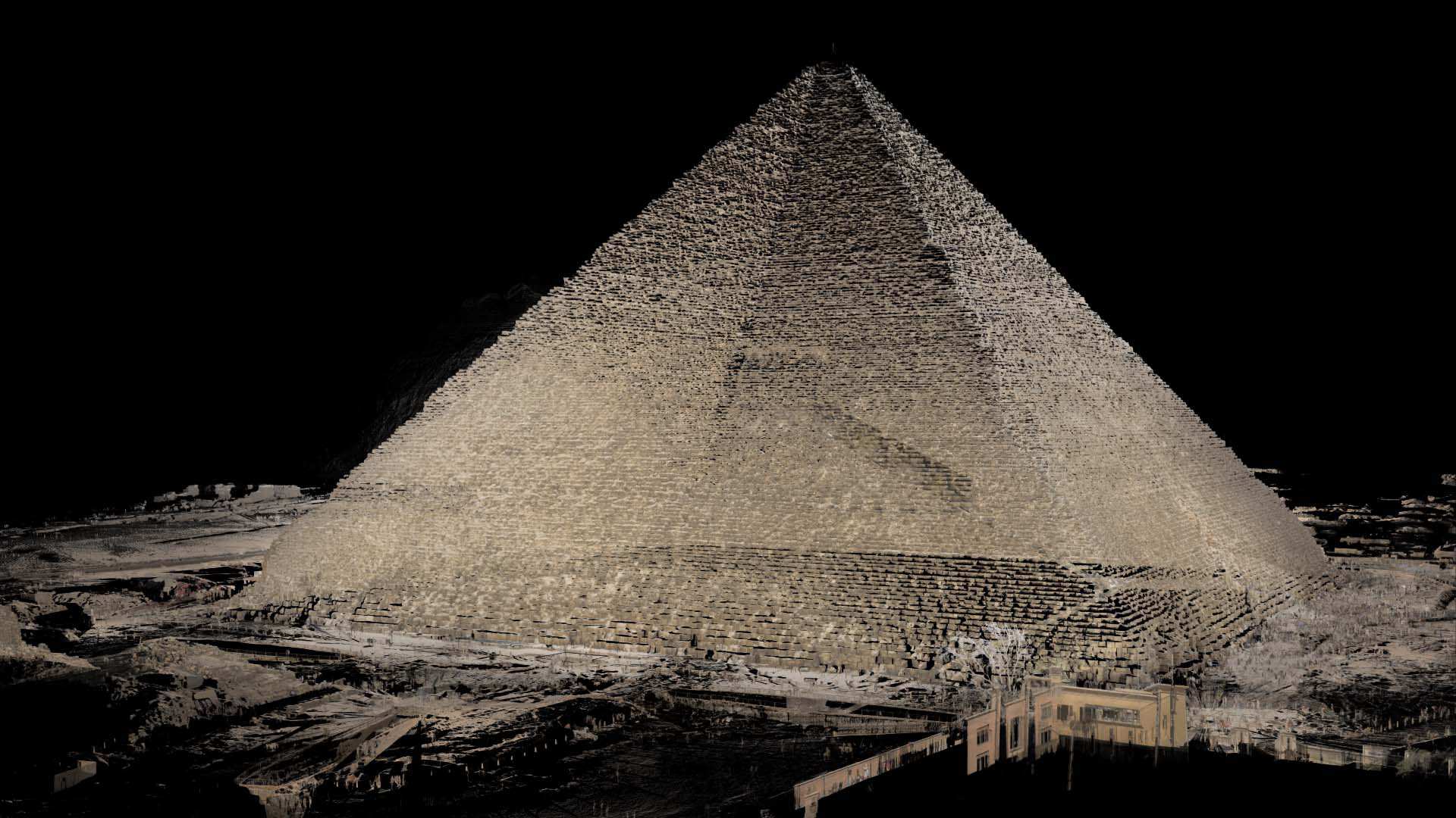 Пирамида Хеопса сверху